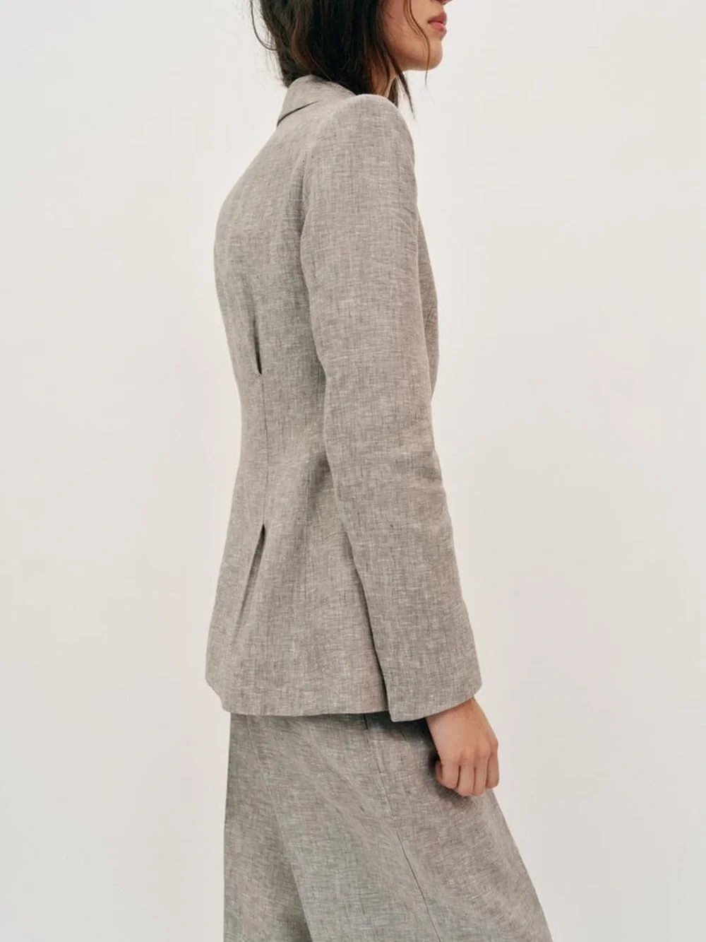 NWT. Zara Sand/Marl Straight Leg Pants/Trousers. Size M.